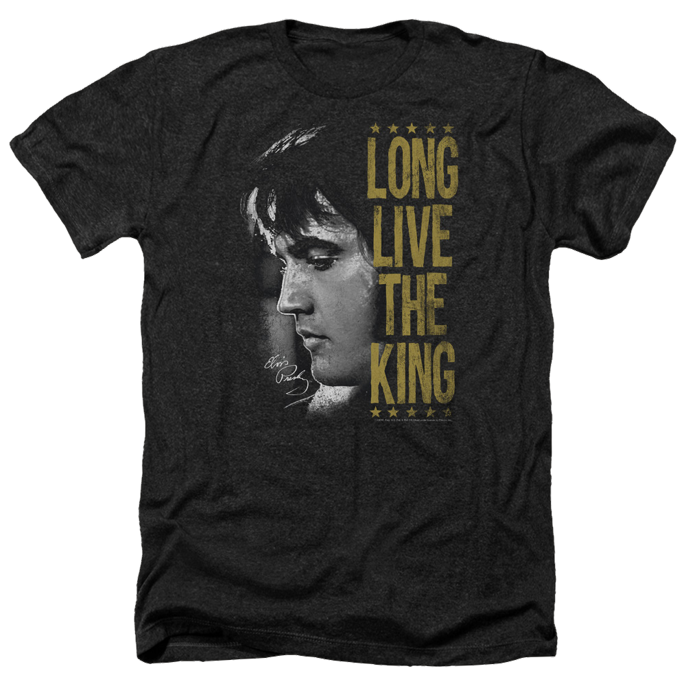 Elvis Presley Long Live The King - Men's Heather T-Shirt Men's Heather T-Shirt Elvis Presley