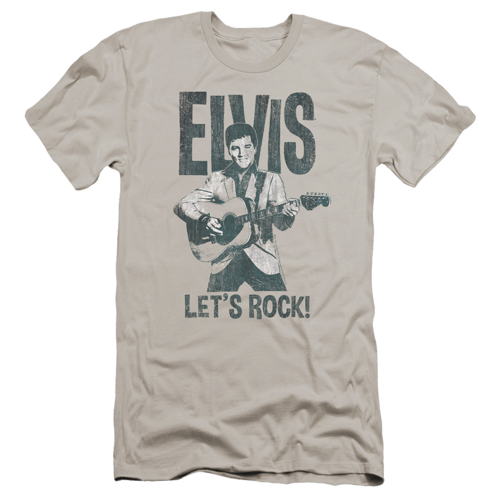 Elvis Presley Lets Rock - Men's Premium Slim Fit T-Shirt Men's Premium Slim Fit T-Shirt Elvis Presley
