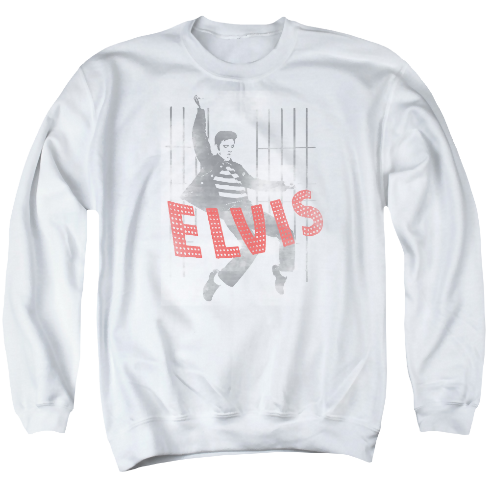 Elvis Presley Iconic Pose - Men's Crewneck Sweatshirt Men's Crewneck Sweatshirt Elvis Presley