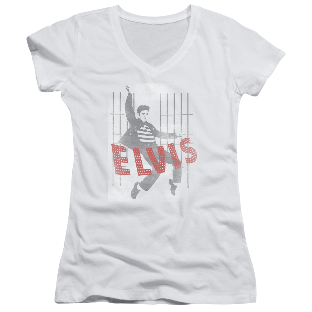 Elvis Presley Iconic Pose - Juniors V-Neck T-Shirt Juniors V-Neck T-Shirt Elvis Presley