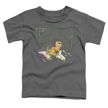 Charcoal toddler t-shirt with Elvis Presley Multicolored graphic
