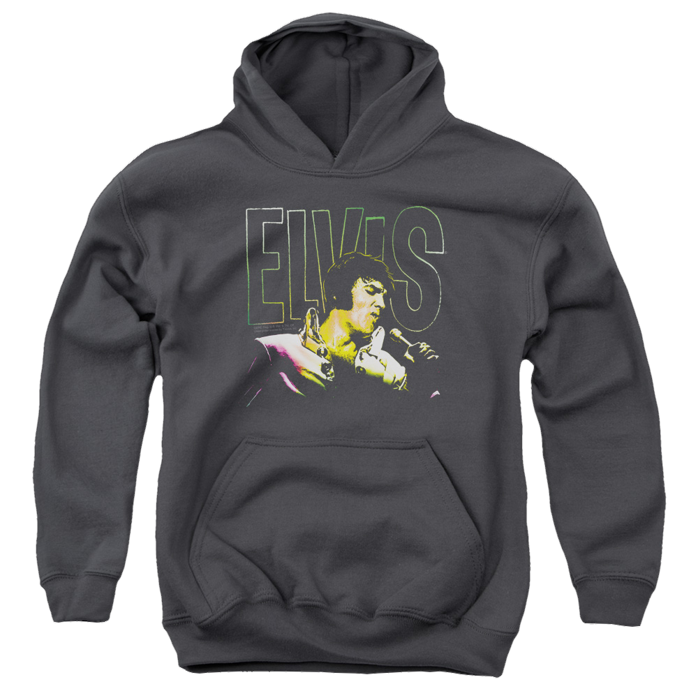 Elvis Presley Multicolored - Youth Hoodie (Ages 8-12) Youth Hoodie (Ages 8-12) Elvis Presley