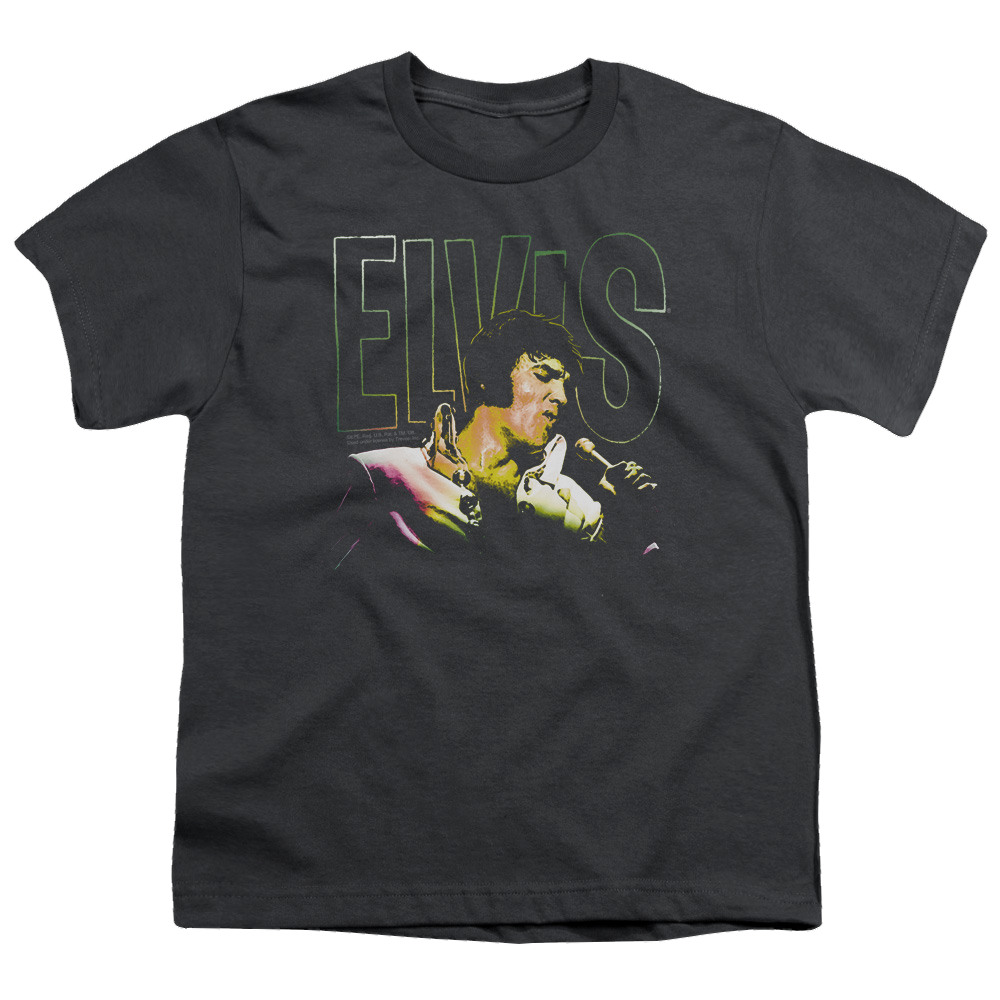 Elvis Presley Multicolored - Youth T-Shirt (Ages 8-12) Youth T-Shirt (Ages 8-12) Elvis Presley
