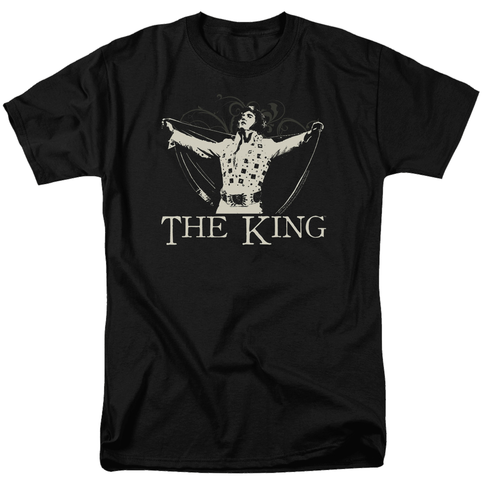 Elvis Presley Ornate King - Men's Regular Fit T-Shirt Men's Regular Fit T-Shirt Elvis Presley