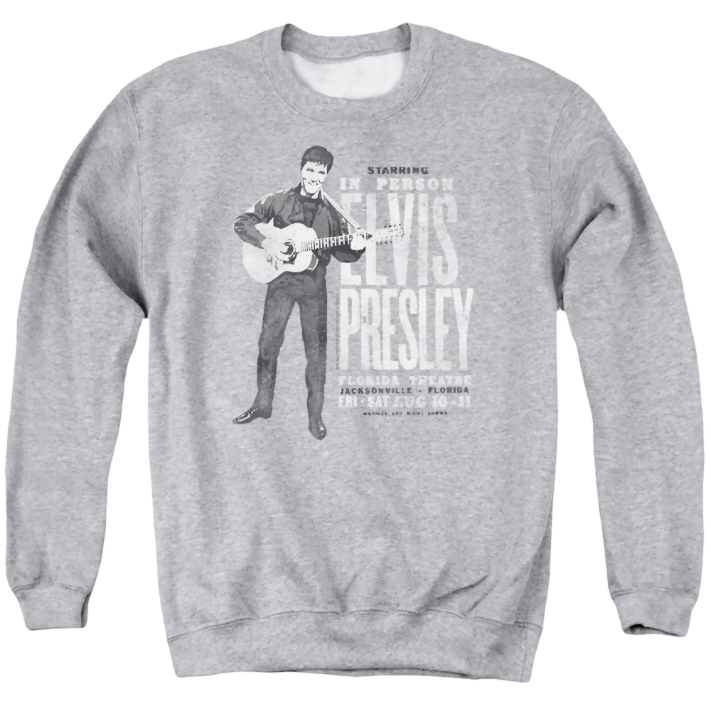 Elvis Presley In Person - Men's Crewneck Sweatshirt Men's Crewneck Sweatshirt Elvis Presley