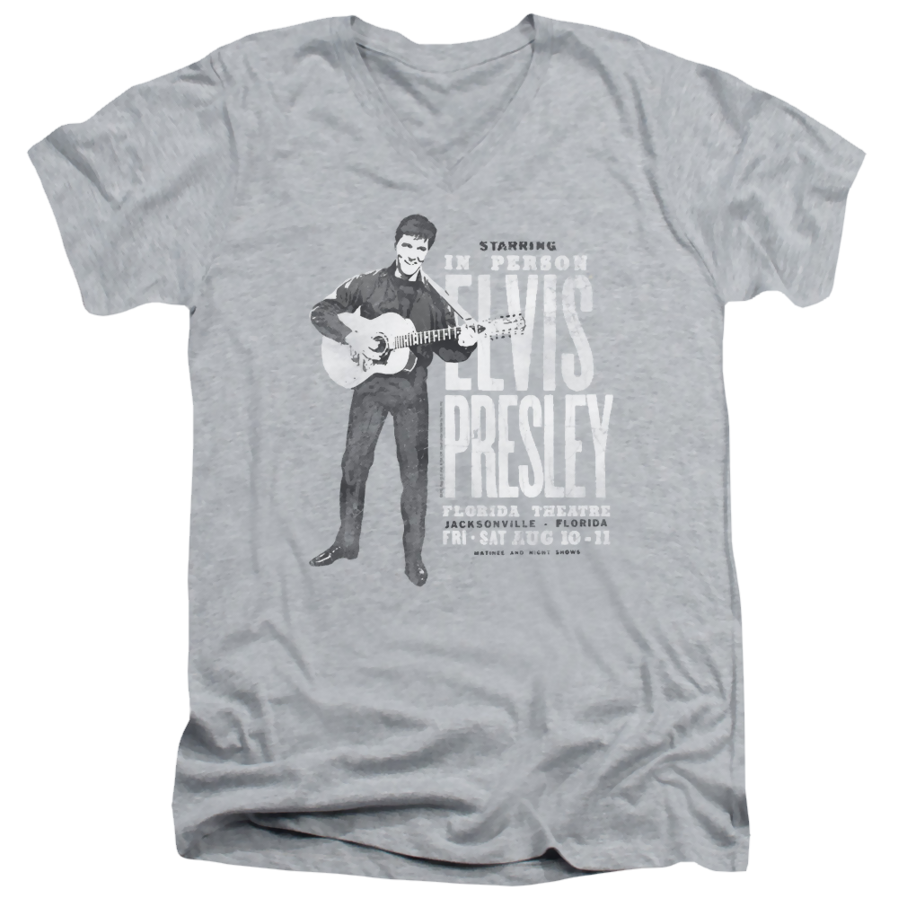 Elvis Presley In Person - Men's V-Neck T-Shirt Men's V-Neck T-Shirt Elvis Presley