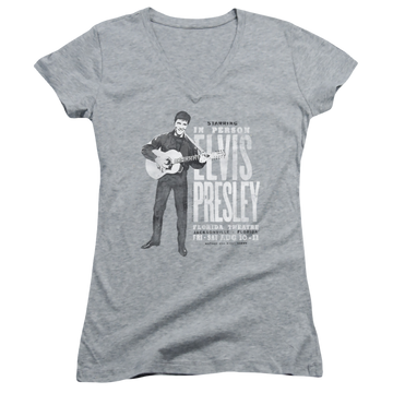 Elvis Presley In Person - Juniors V-Neck T-Shirt Juniors V-Neck T-Shirt Elvis Presley