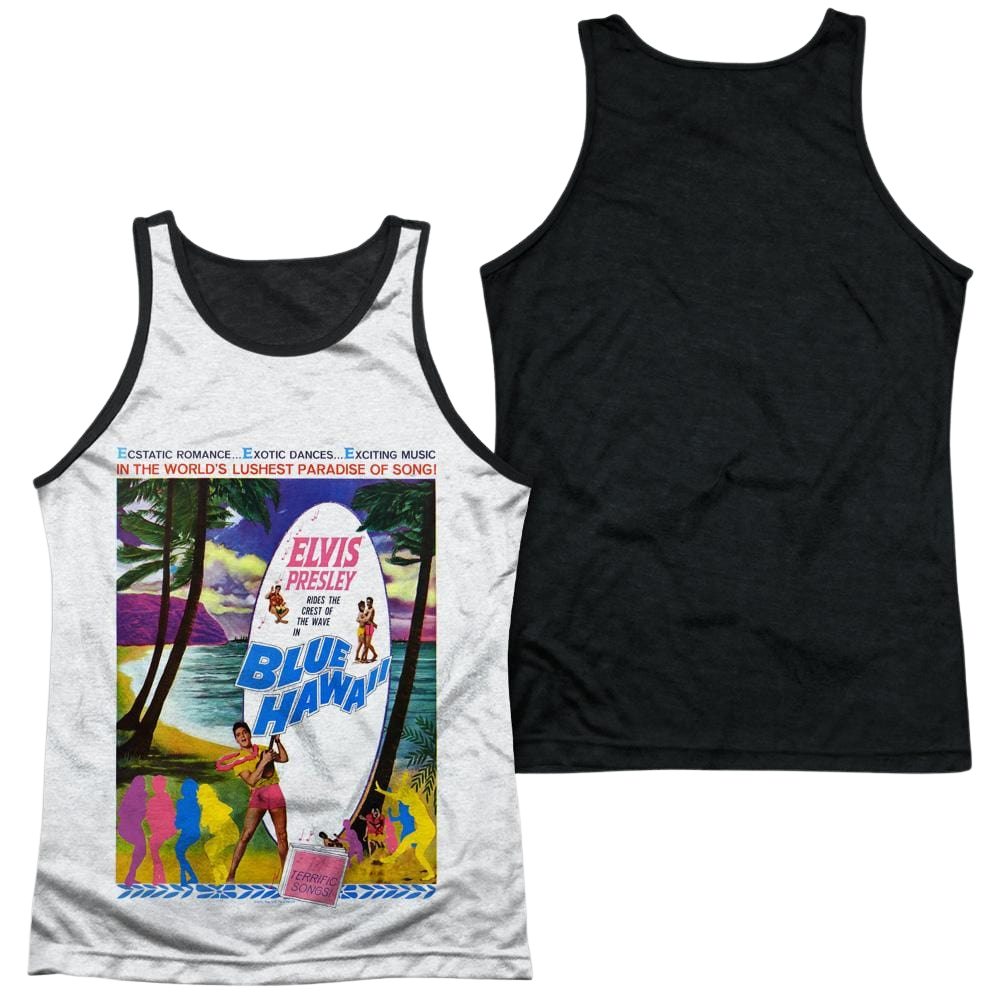 Elvis Presley Blue Hawaii Men's Black Back Tank Men's Black Back Tank Elvis Presley