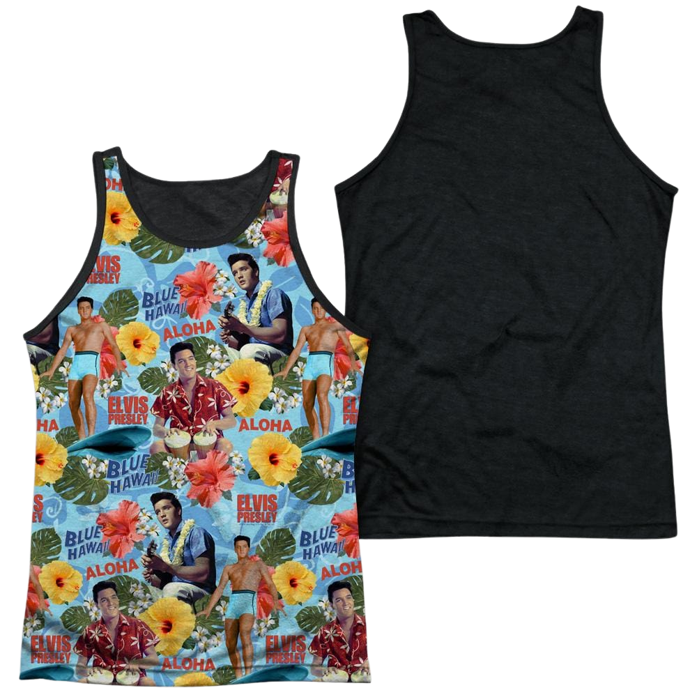 Elvis Presley Surfs Up Men's Black Back Tank Men's Black Back Tank Elvis Presley