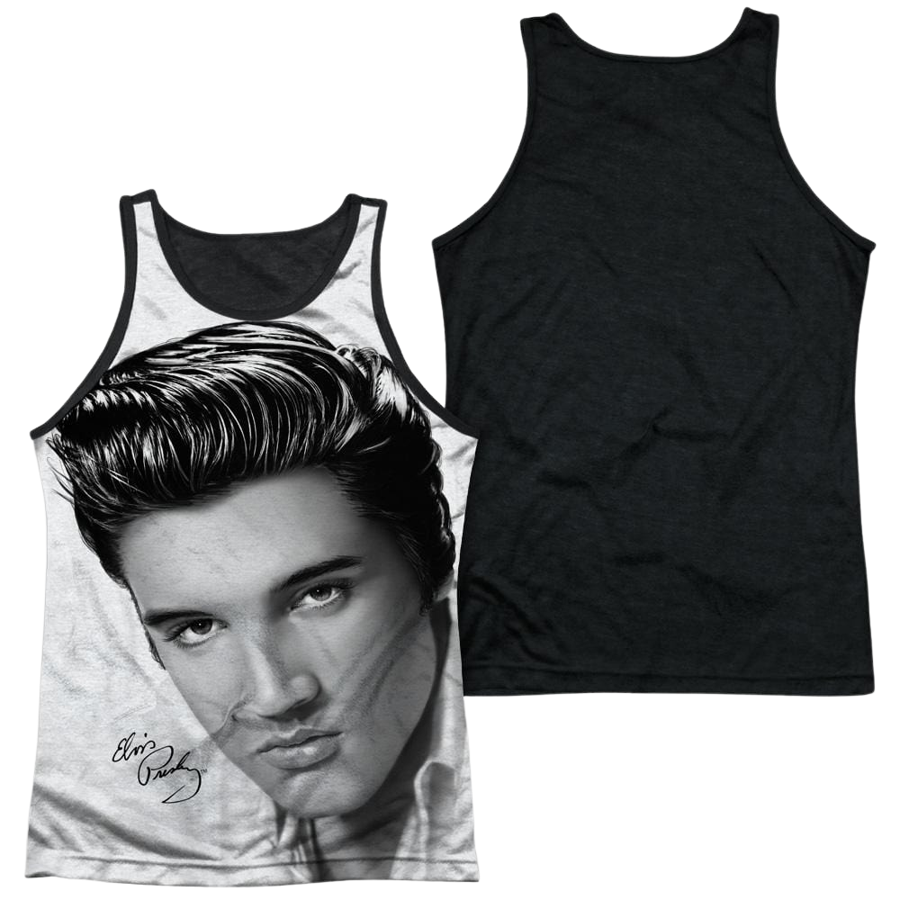 Elvis Presley Stare 2 Men's Black Back Tank Men's Black Back Tank Elvis Presley