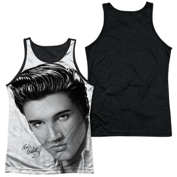 Elvis Presley Stare 2 men's black back tank