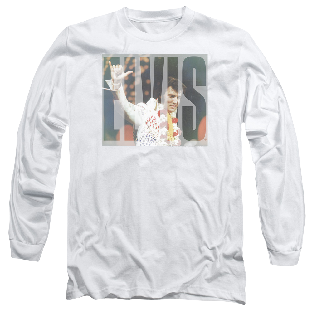 Elvis Presley Aloha Knockout - Men's Long Sleeve T-Shirt Men's Long Sleeve T-Shirt Elvis Presley