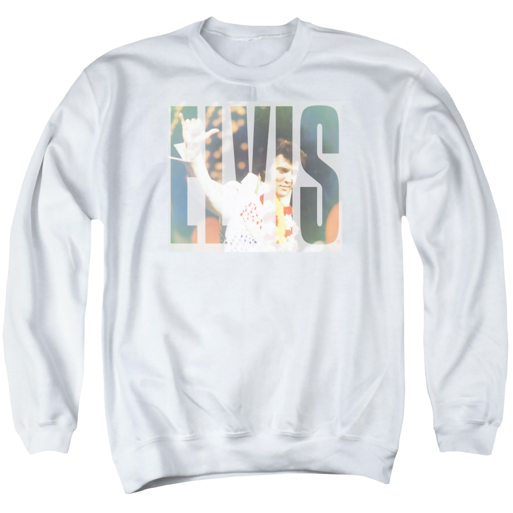 Elvis Presley Aloha Knockout - Men's Crewneck Sweatshirt Men's Crewneck Sweatshirt Elvis Presley