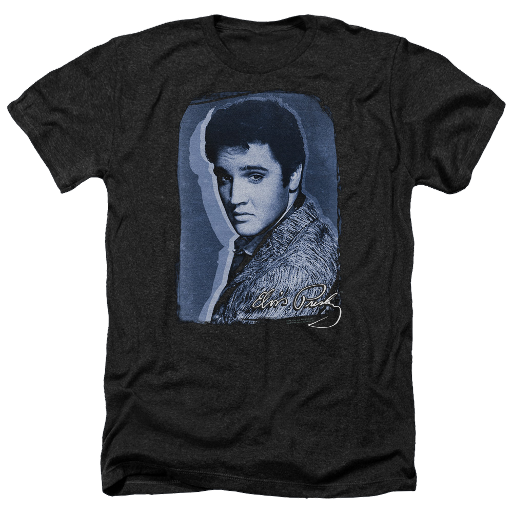 Elvis Presley Overlay - Men's Heather T-Shirt Men's Heather T-Shirt Elvis Presley