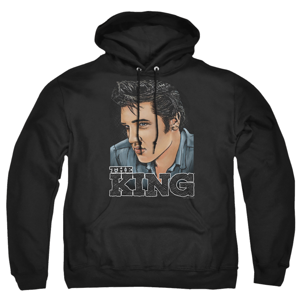 Elvis Presley Graphic King - Pullover Hoodie Pullover Hoodie Elvis Presley