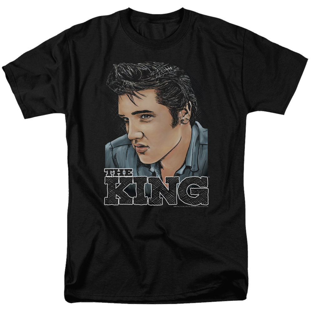 Elvis Presley Graphic King - Men's Regular Fit T-Shirt Men's Regular Fit T-Shirt Elvis Presley