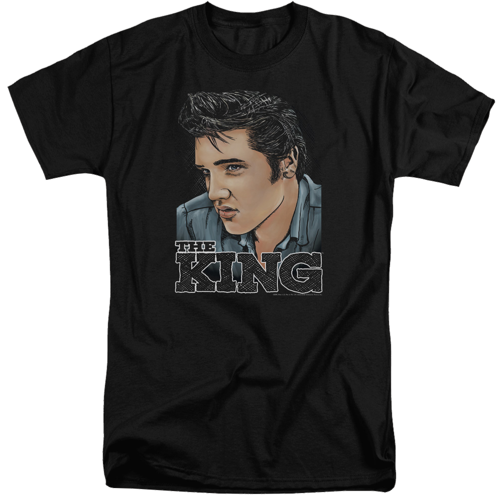 Elvis Presley Graphic King - Men's Tall Fit T-Shirt Men's Tall Fit T-Shirt Elvis Presley
