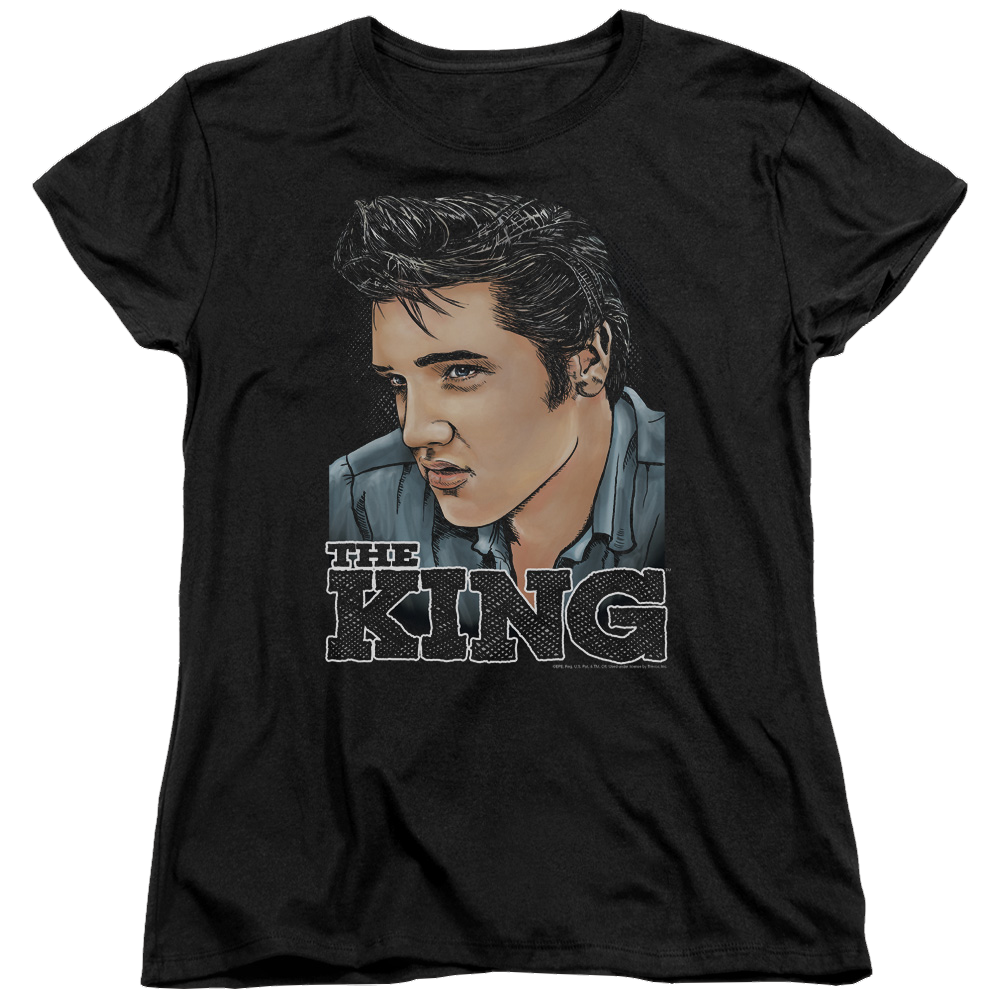 Elvis Presley Graphic King - Women's T-Shirt Women's T-Shirt Elvis Presley