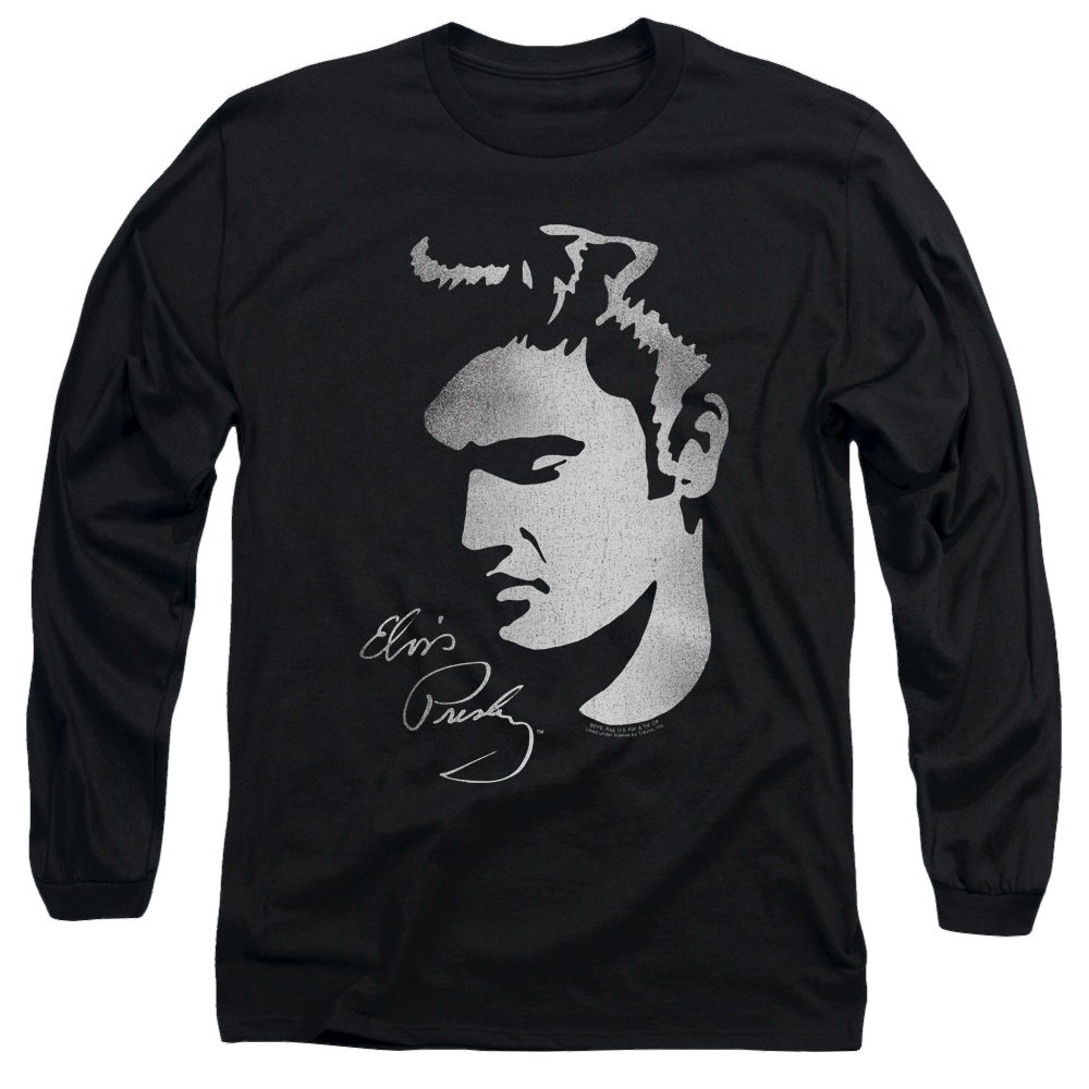 Elvis Presley Simple Face - Men's Long Sleeve T-Shirt Men's Long Sleeve T-Shirt Elvis Presley
