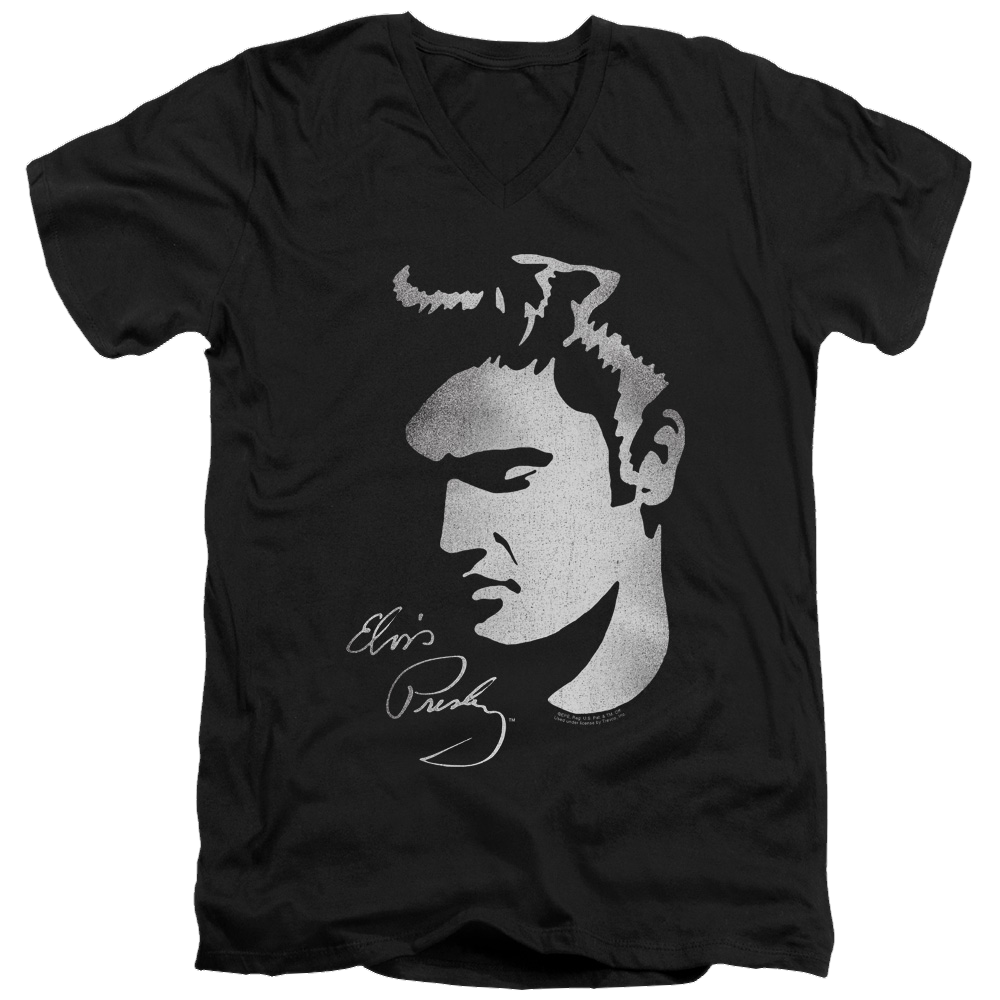 Elvis Presley Simple Face - Men's V-Neck T-Shirt Men's V-Neck T-Shirt Elvis Presley