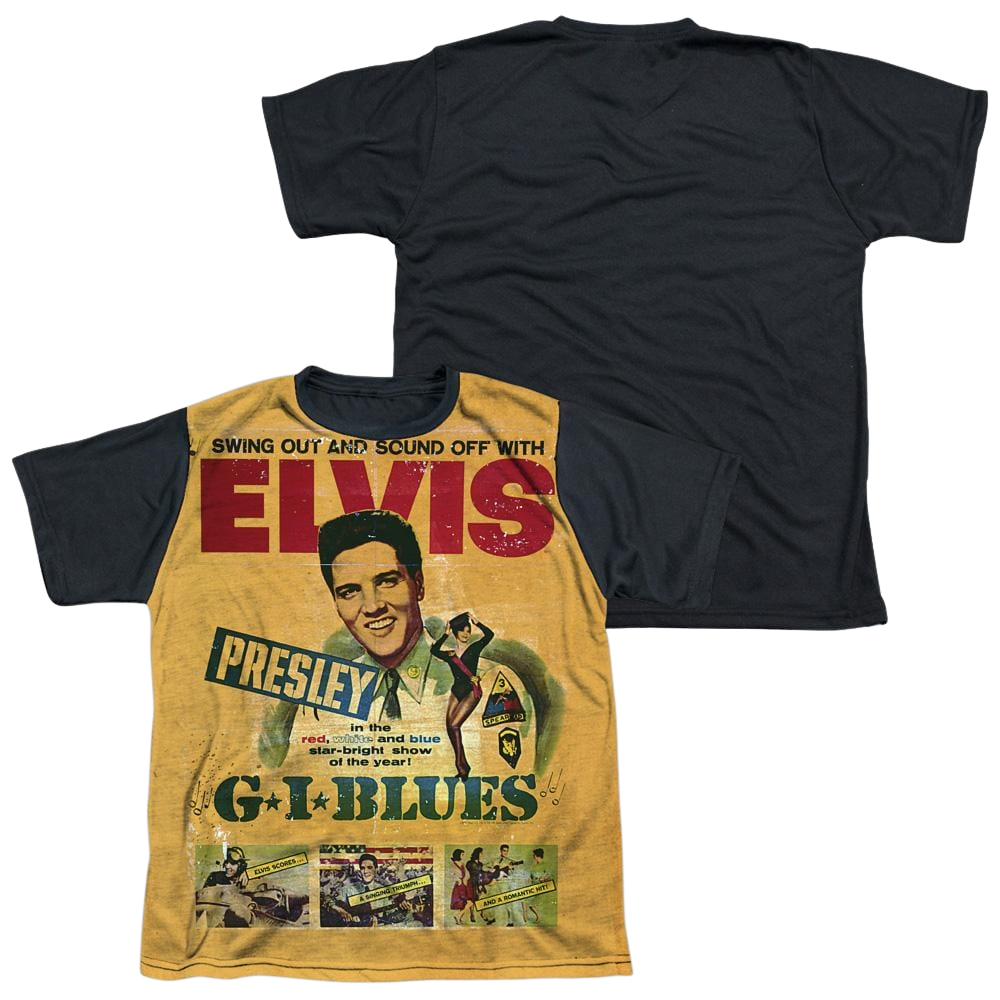 Elvis Presley Gi Blues - Youth Black Back T-Shirt (Ages 8-12) Youth Black Back T-Shirt (Ages 8-12) Elvis Presley