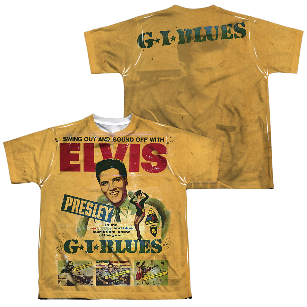 Elvis Presley Gi Blues - Youth All-Over Print T-Shirt (Ages 8-12) Youth All-Over Print T-Shirt (Ages 8-12) Elvis Presley