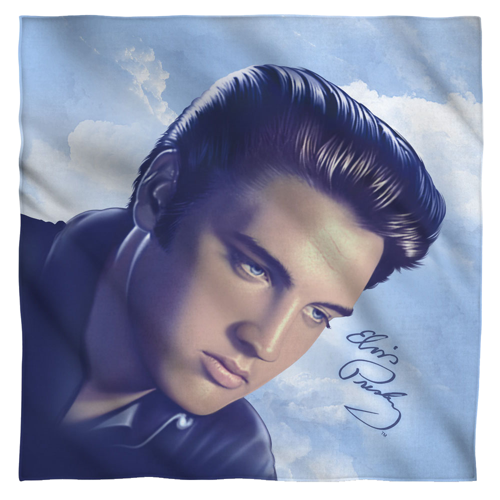 Elvis - Big Portrait - Bandana Bandanas Elvis Presley