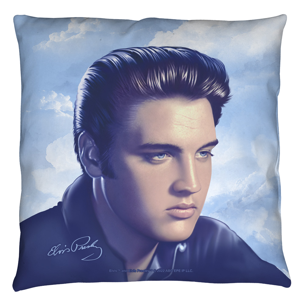 Elvis Presley Big Portrait Throw Pillow