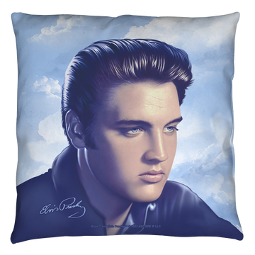 Elvis Big Portrait Throw Pillow Throw Pillows Elvis Presley