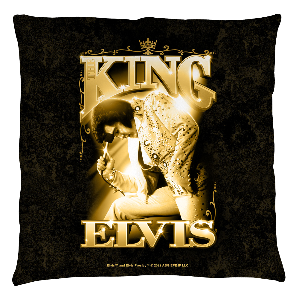 Elvis The King Throw Pillow Throw Pillows Elvis Presley