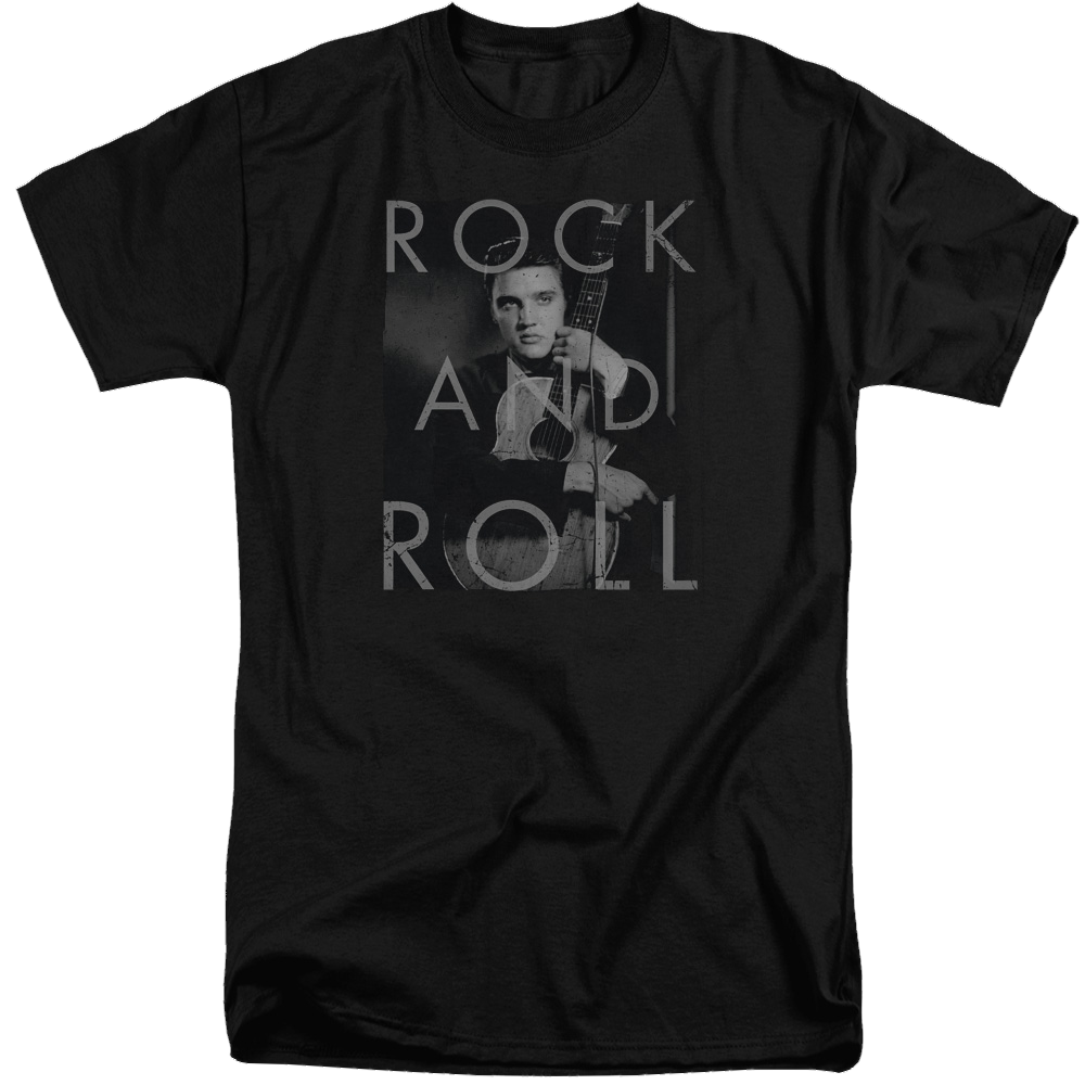 Elvis Presley Rock And Roll - Men's Tall Fit T-Shirt Men's Tall Fit T-Shirt Elvis Presley