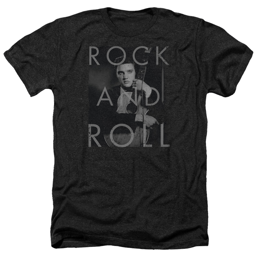 Elvis Presley Rock And Roll - Men's Heather T-Shirt Men's Heather T-Shirt Elvis Presley