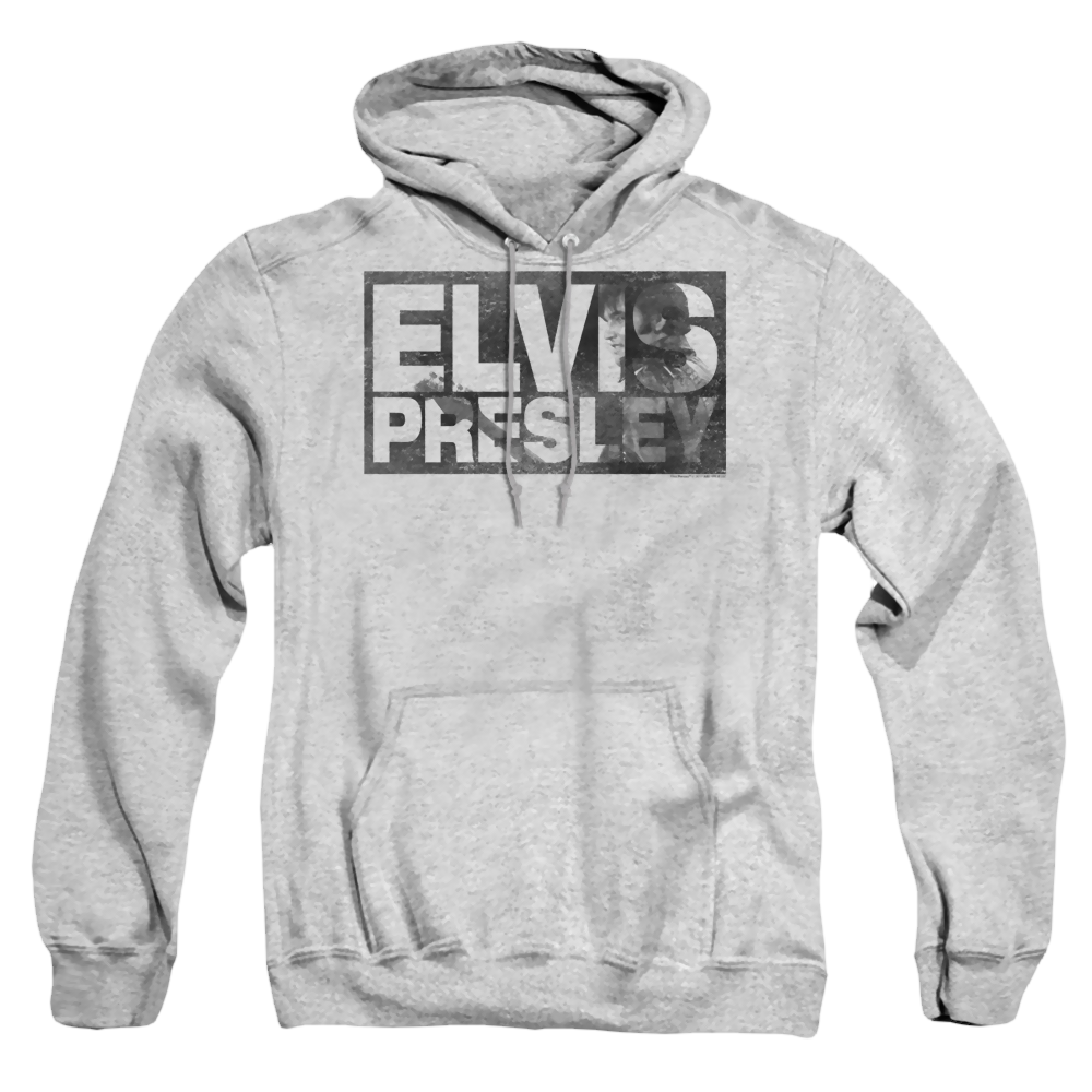 Elvis Presley Block Letters - Pullover Hoodie Pullover Hoodie Elvis Presley