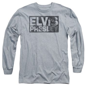 Elvis Presley Block Letters - Men's Long Sleeve T-Shirt Men's Long Sleeve T-Shirt Elvis Presley
