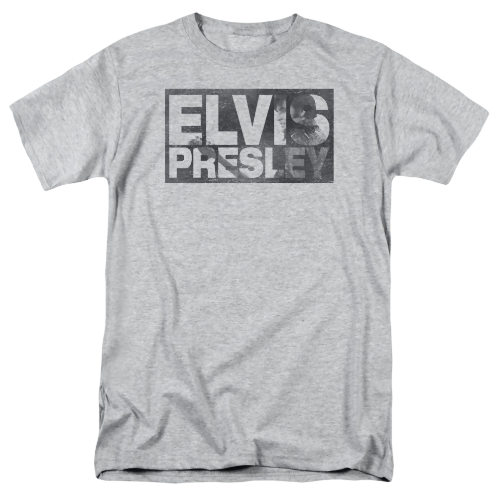 Elvis Presley Block Letters - Men's Regular Fit T-Shirt Men's Regular Fit T-Shirt Elvis Presley