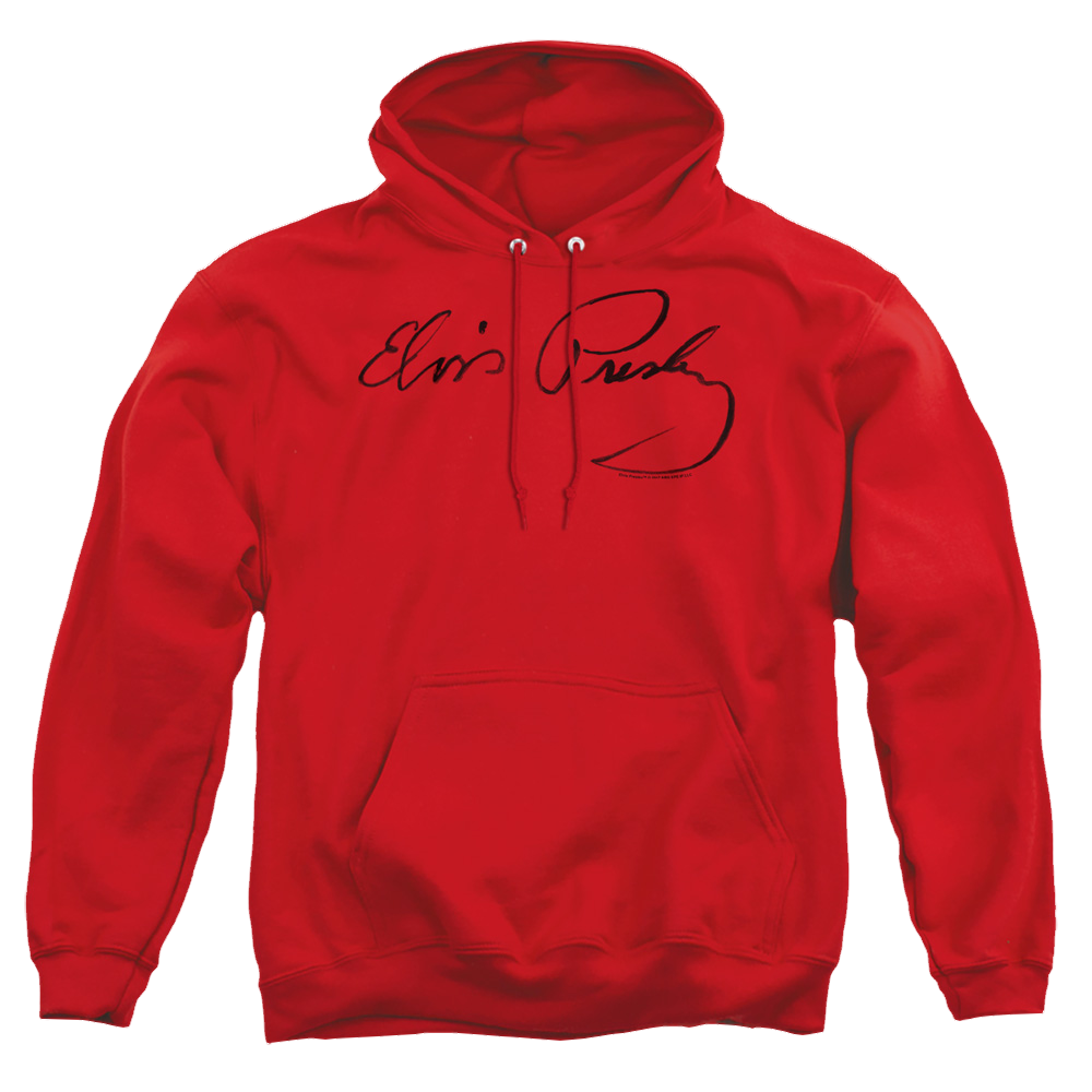 Elvis Presley Signature Sketch - Pullover Hoodie Pullover Hoodie Elvis Presley
