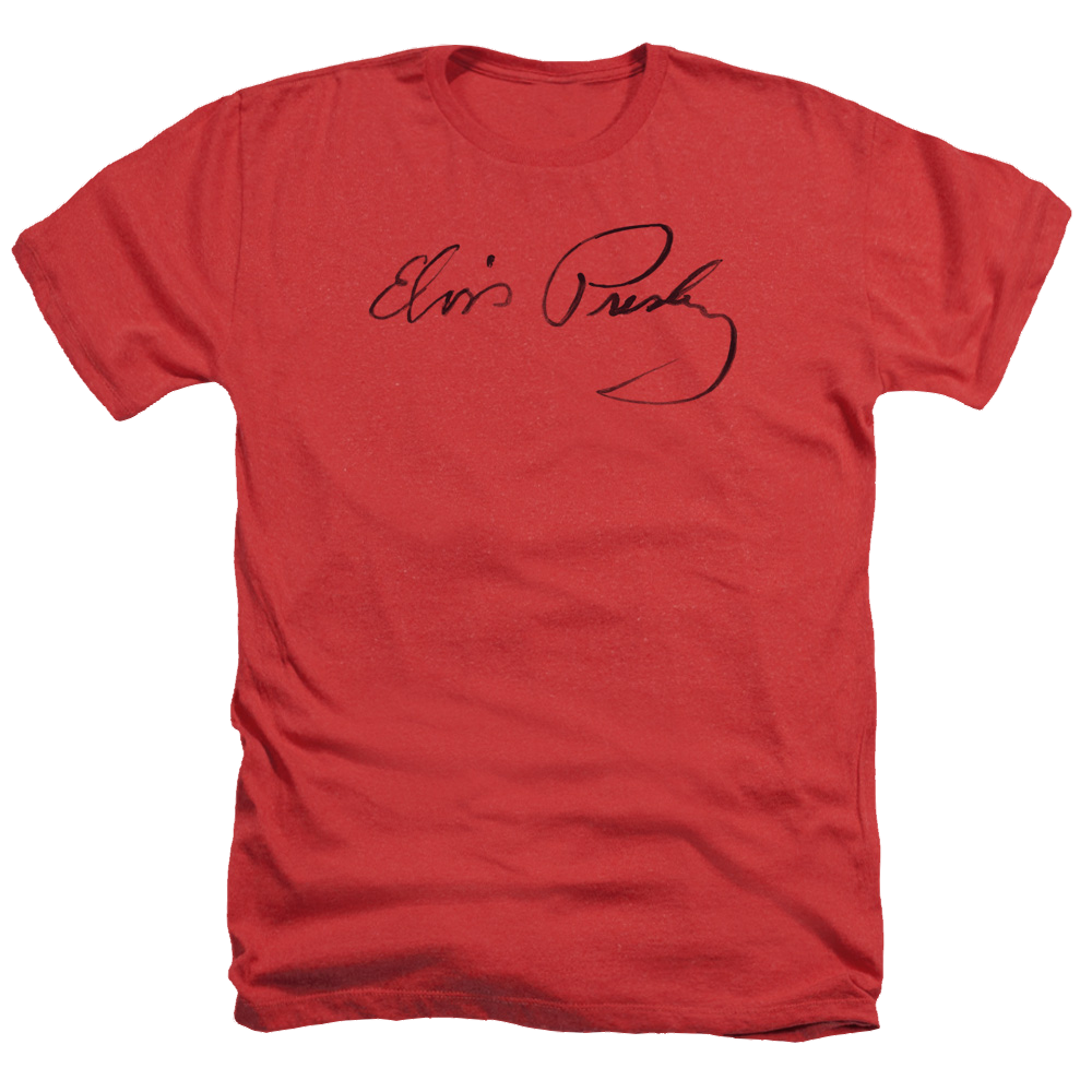 Elvis Presley Signature Sketch - Men's Heather T-Shirt Men's Heather T-Shirt Elvis Presley