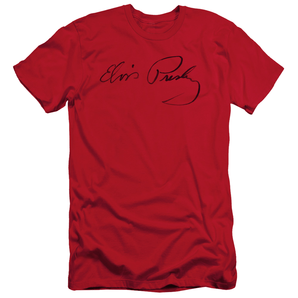 Elvis Presley Signature Sketch - Men's Slim Fit T-Shirt Men's Slim Fit T-Shirt Elvis Presley