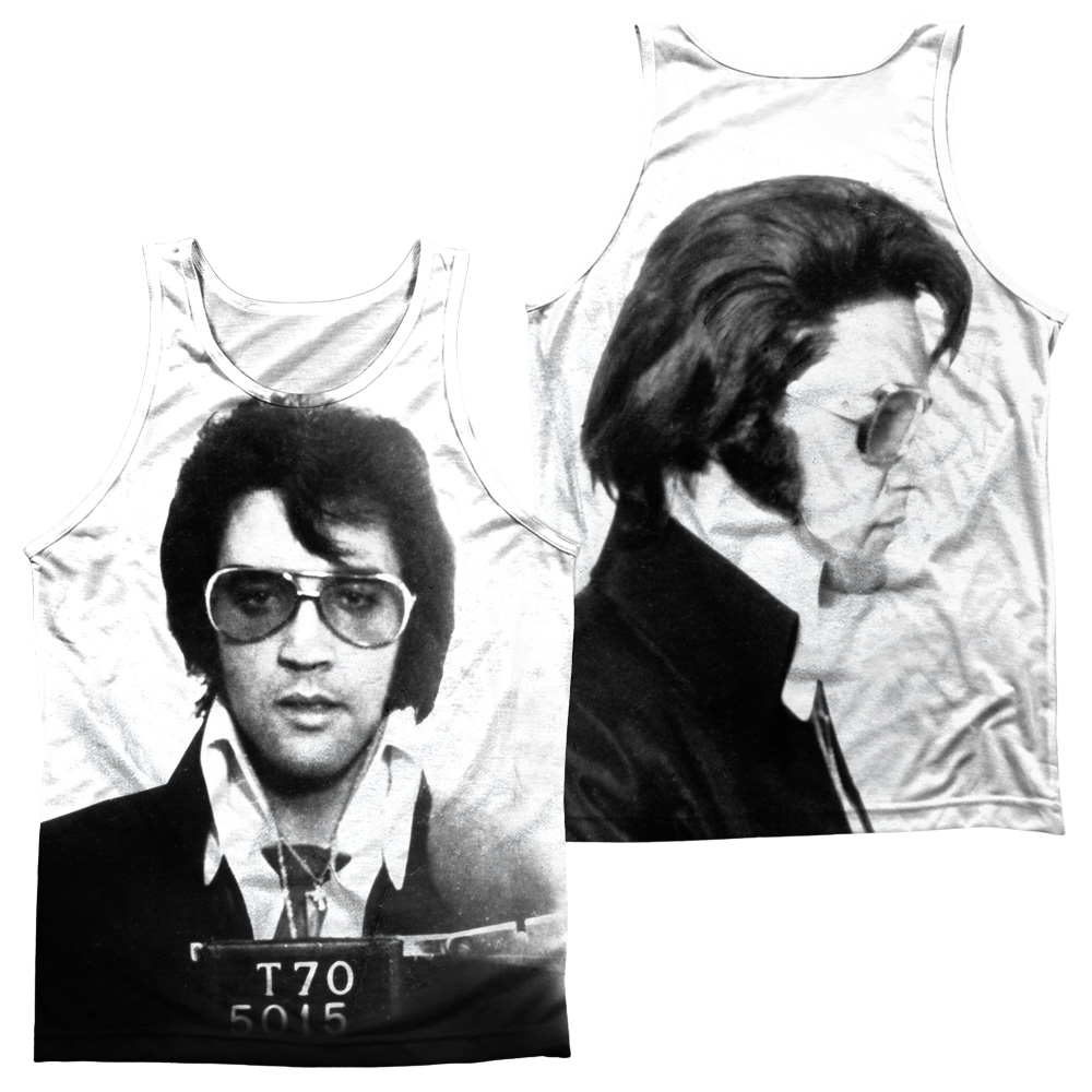 Elvis Presley Mugshot Men's All Over Print Tank Men's All Over Print Tank Elvis Presley