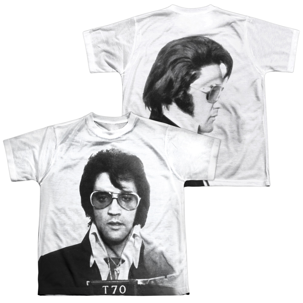 Elvis Presley Mugshot - Youth All-Over Print T-Shirt (Ages 8-12) Youth All-Over Print T-Shirt (Ages 8-12) Elvis Presley