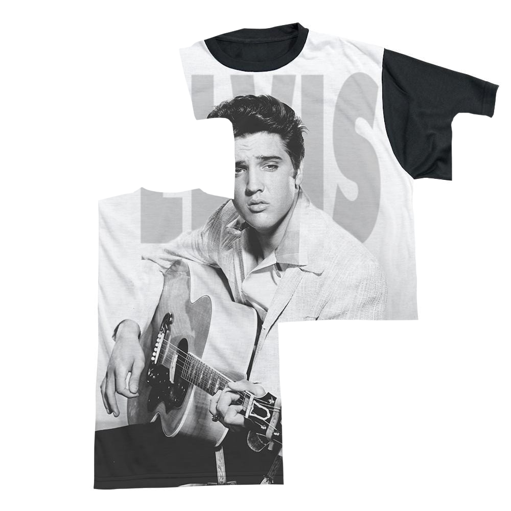 Elvis Presley Play Me A Song - Men's Black Back T-Shirt Men's Black Back T-Shirt Elvis Presley