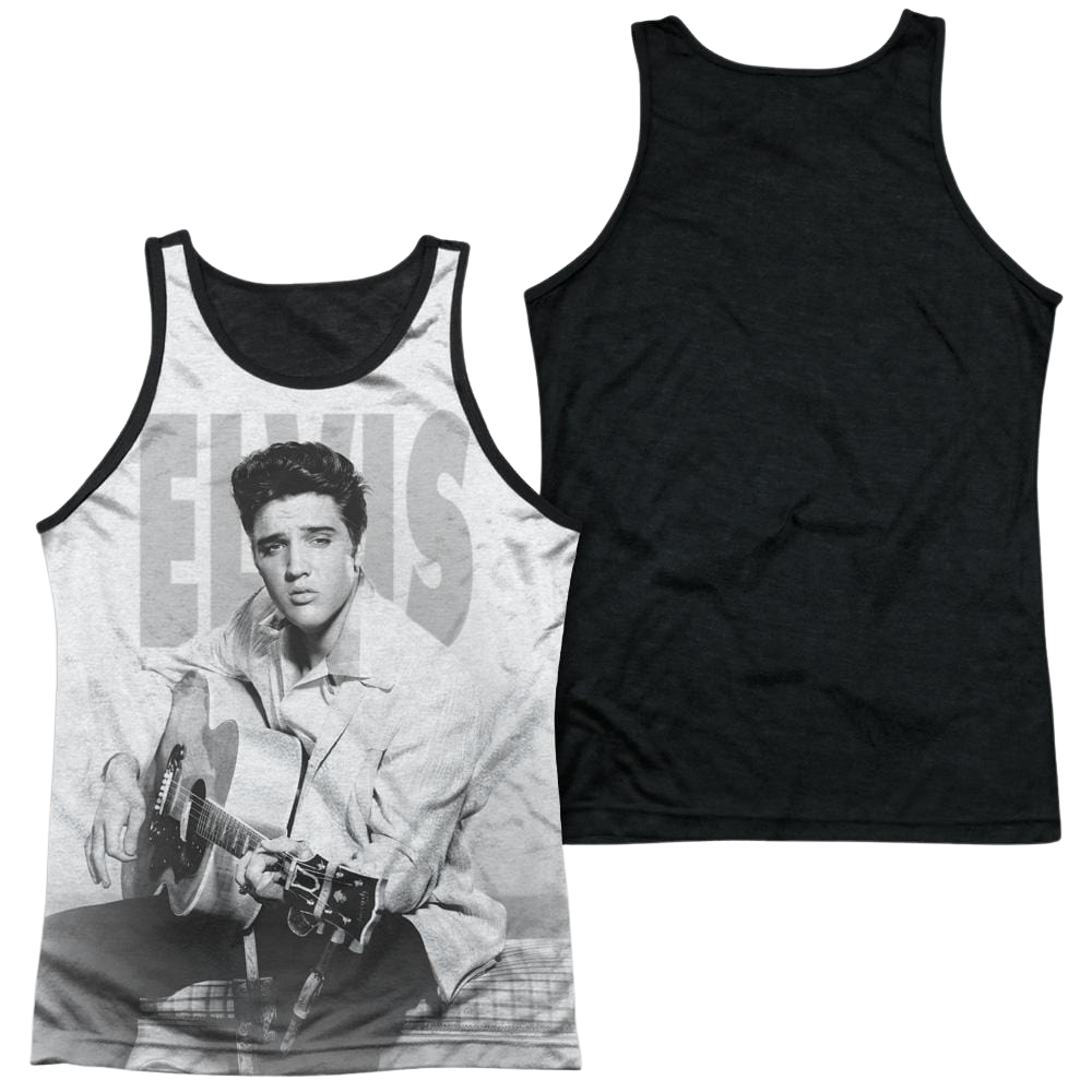 Elvis Presley Play Me A Song Men's Black Back Tank Men's Black Back Tank Elvis Presley