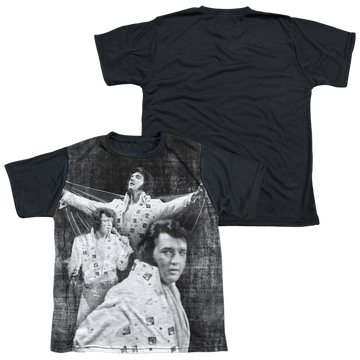 Elvis Presley Legendary Performance youth black back t-shirt for ages 8 to 12