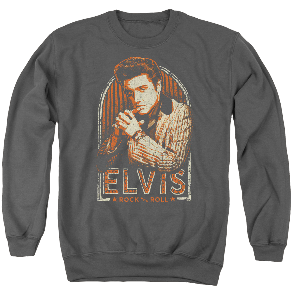 Elvis Presley Stripes - Men's Crewneck Sweatshirt Men's Crewneck Sweatshirt Elvis Presley