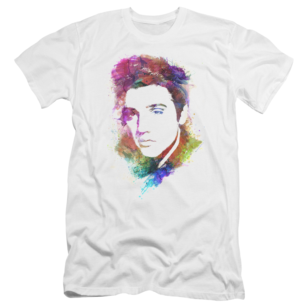 Elvis Presley Watercolor King - Men's Premium Slim Fit T-Shirt Men's Premium Slim Fit T-Shirt Elvis Presley