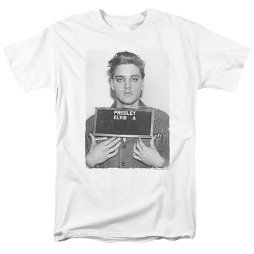 Elvis Presley Army Mug Shot - Men's Regular Fit T-Shirt Men's Regular Fit T-Shirt Elvis Presley