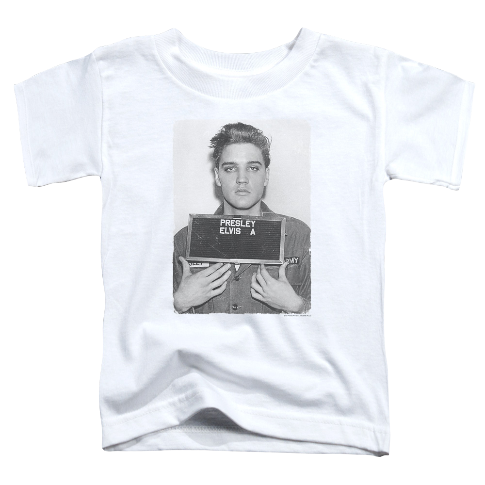 Elvis Presley Army Mug Shot - Toddler T-Shirt Toddler T-Shirt Elvis Presley