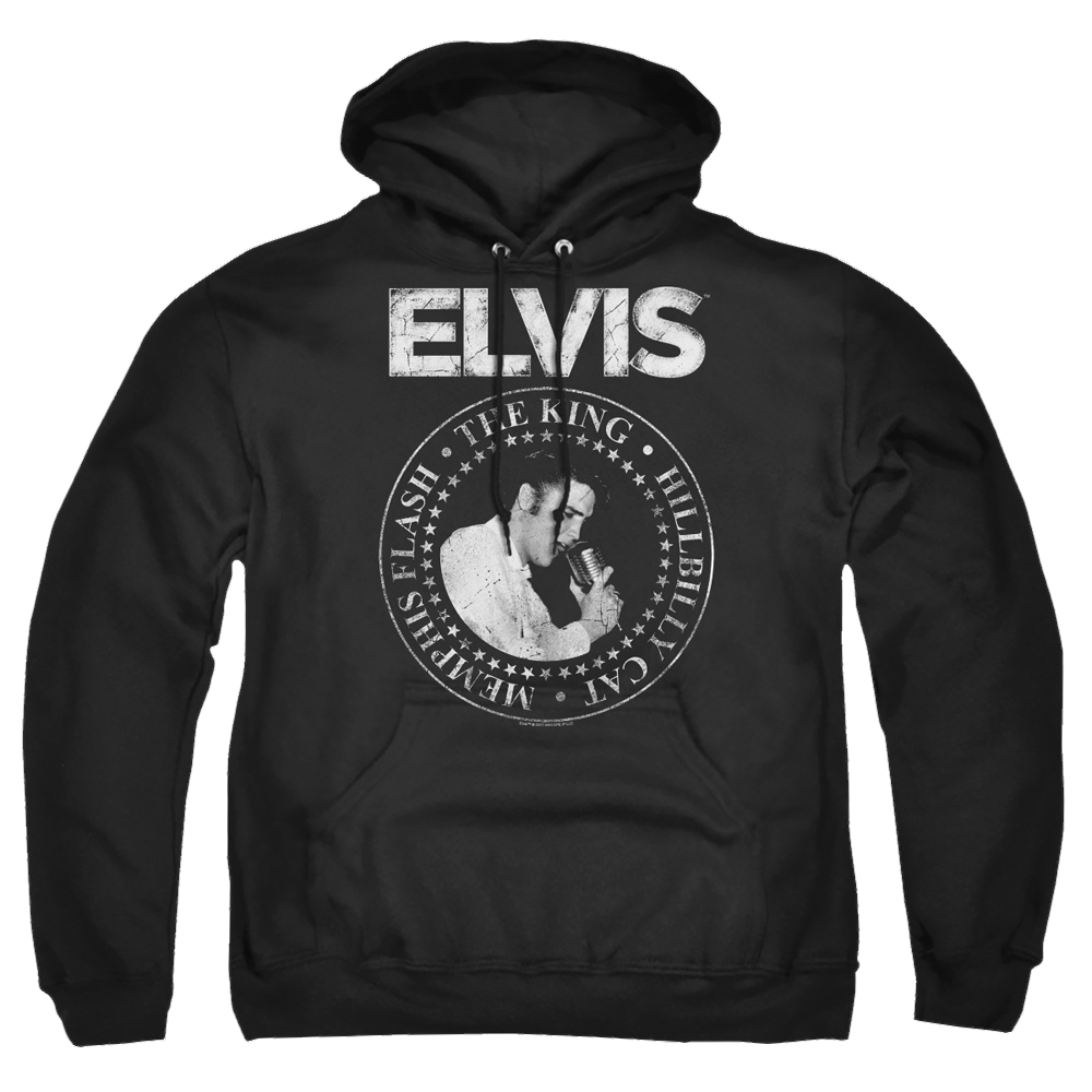 Elvis Presley Rock King - Pullover Hoodie Pullover Hoodie Elvis Presley