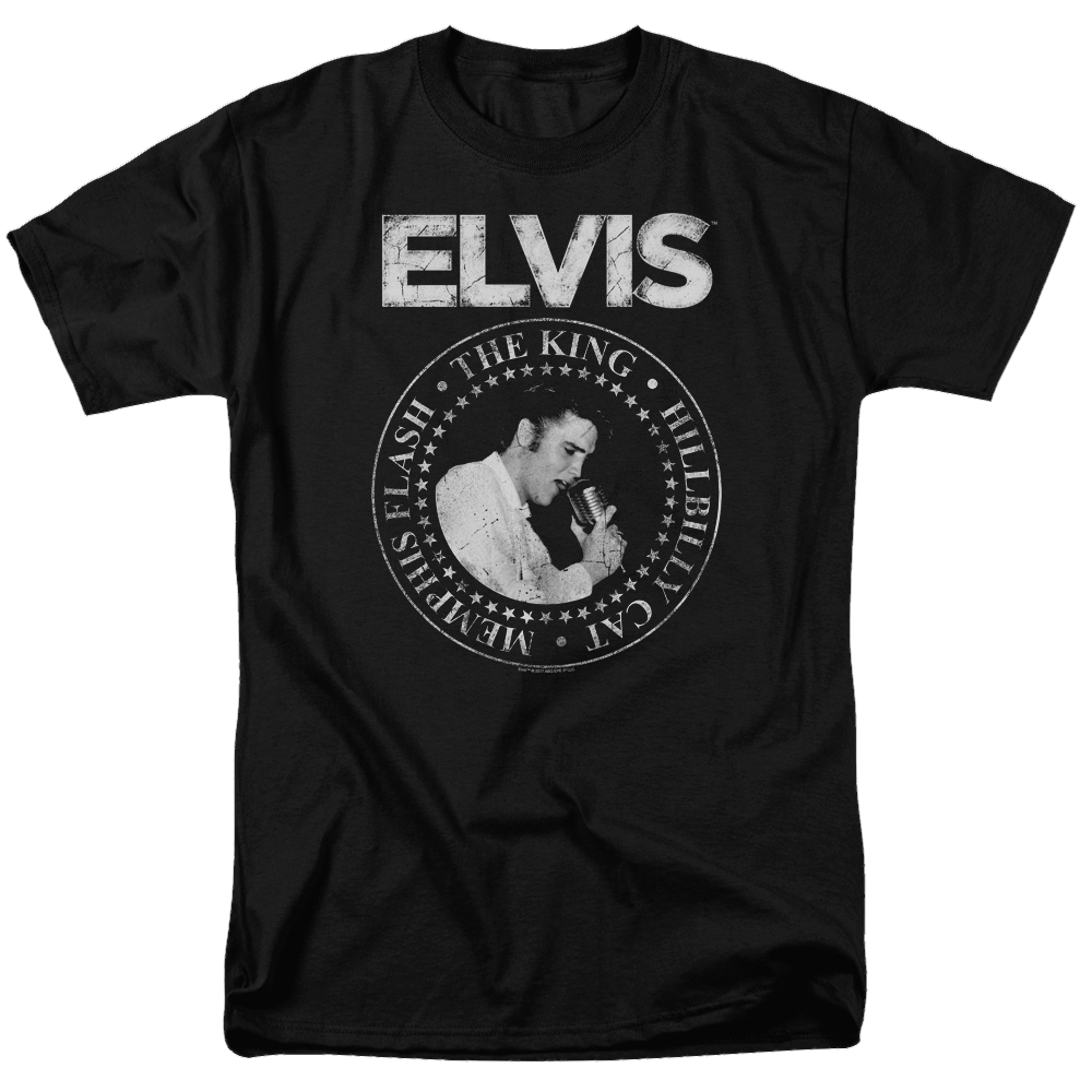 Elvis Presley Rock King - Men's Regular Fit T-Shirt Men's Regular Fit T-Shirt Elvis Presley