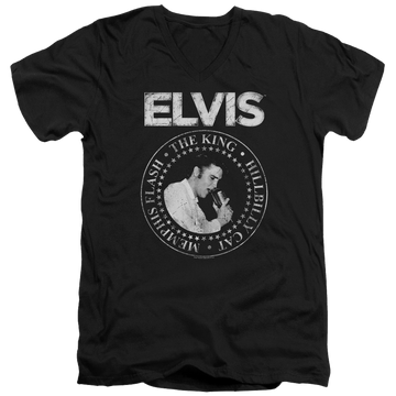 Elvis Presley Rock King - Men's V-Neck T-Shirt Men's V-Neck T-Shirt Elvis Presley